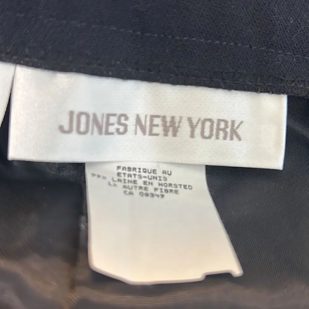 NWT Jones New York Navy Blue Wool Pencil Loire Ink Skirt sz 16